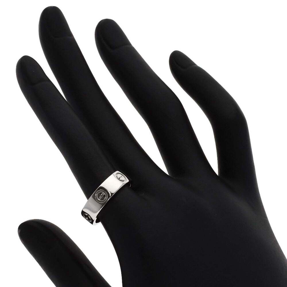 Cartier Love Ring #53, Platinum PT950, Women's Ring, CARTIER - Picture 6 of 10